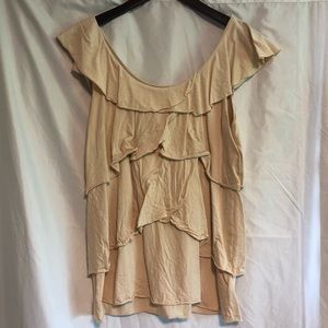 CABI Sleeveless Ruffled Top